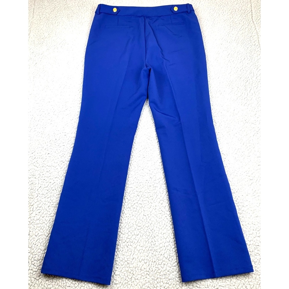 89th & Madison Dress Pants Women Size 12 Blue Stretch Straight Career - Picture 3 of 7